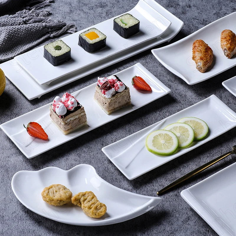 Japanese Rectangle Sushi Ceramic Plate Modern Afternoon Tea Dessert Plates Cake Dishes Hotel Restaurant Serving Tray Tableware
Japanese Rectangle Sushi Ceramic Plate Modern Afternoon Tea Dessert Plates Cake Dishes Hotel Restaurant Serving Tray Tableware