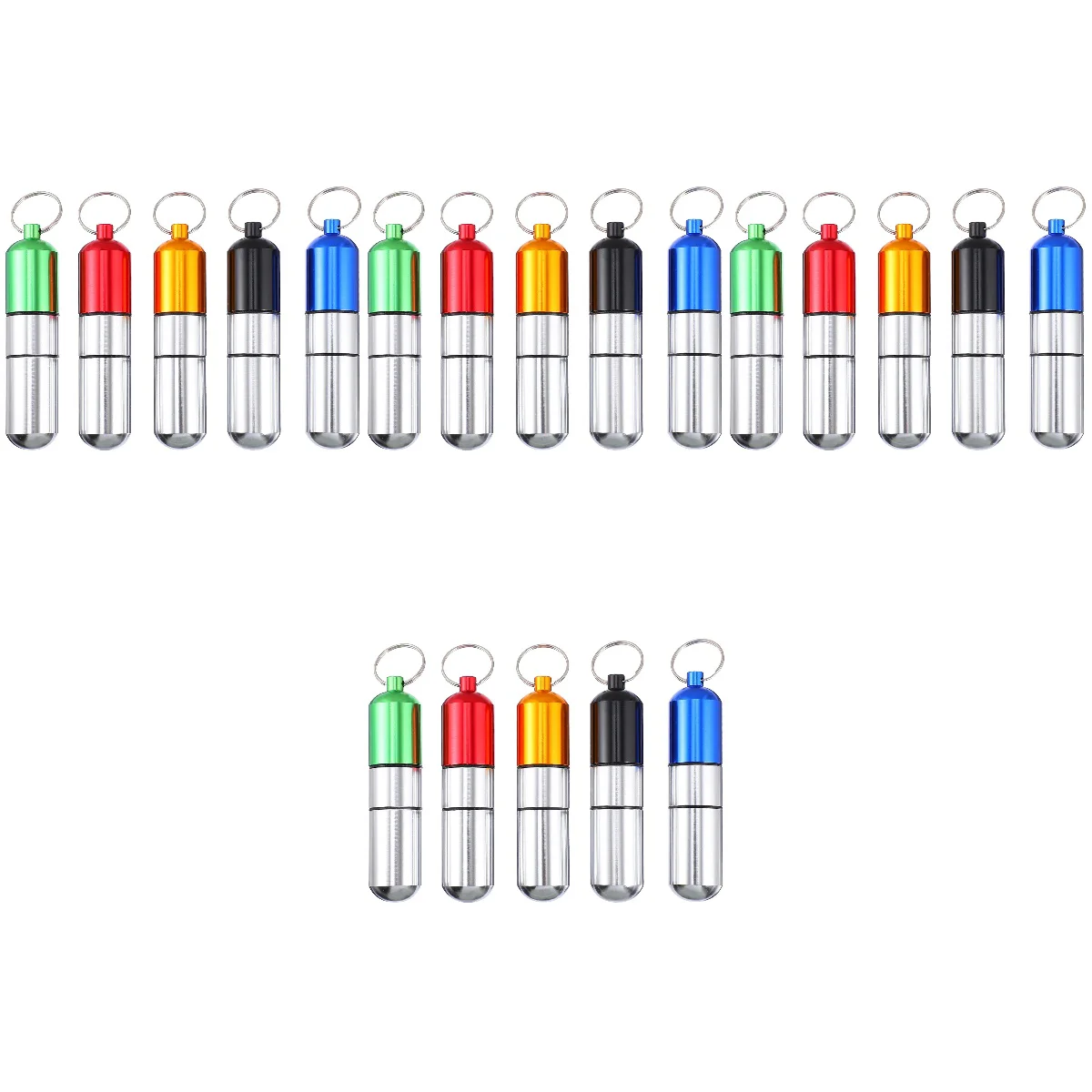 Pillkeychain Container Box Case Key Bottle Holder Storage Metal Ring Dispenser Day Trave Chamber Aluminum Outdoor Portable Tube
Pillkeychain Container Box Case Key Bottle Holder Storage Metal Ring Dispenser Day Trave Chamber Aluminum Outdoor Portable Tube
