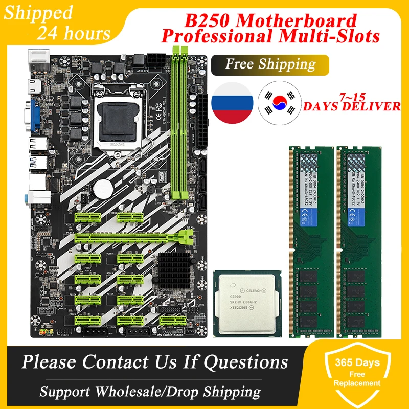 Набор материнской платы B250 12GPU для майнинга BTC, 12 шт., разъем для графической карты USB 3,0, для майнинга биткоинов, ETH, GPU
Набор материнской платы B250 12GPU для майнинга BTC, 12 шт., разъем для графической карты USB 3,0, для майнинга биткоинов, ETH, GPU