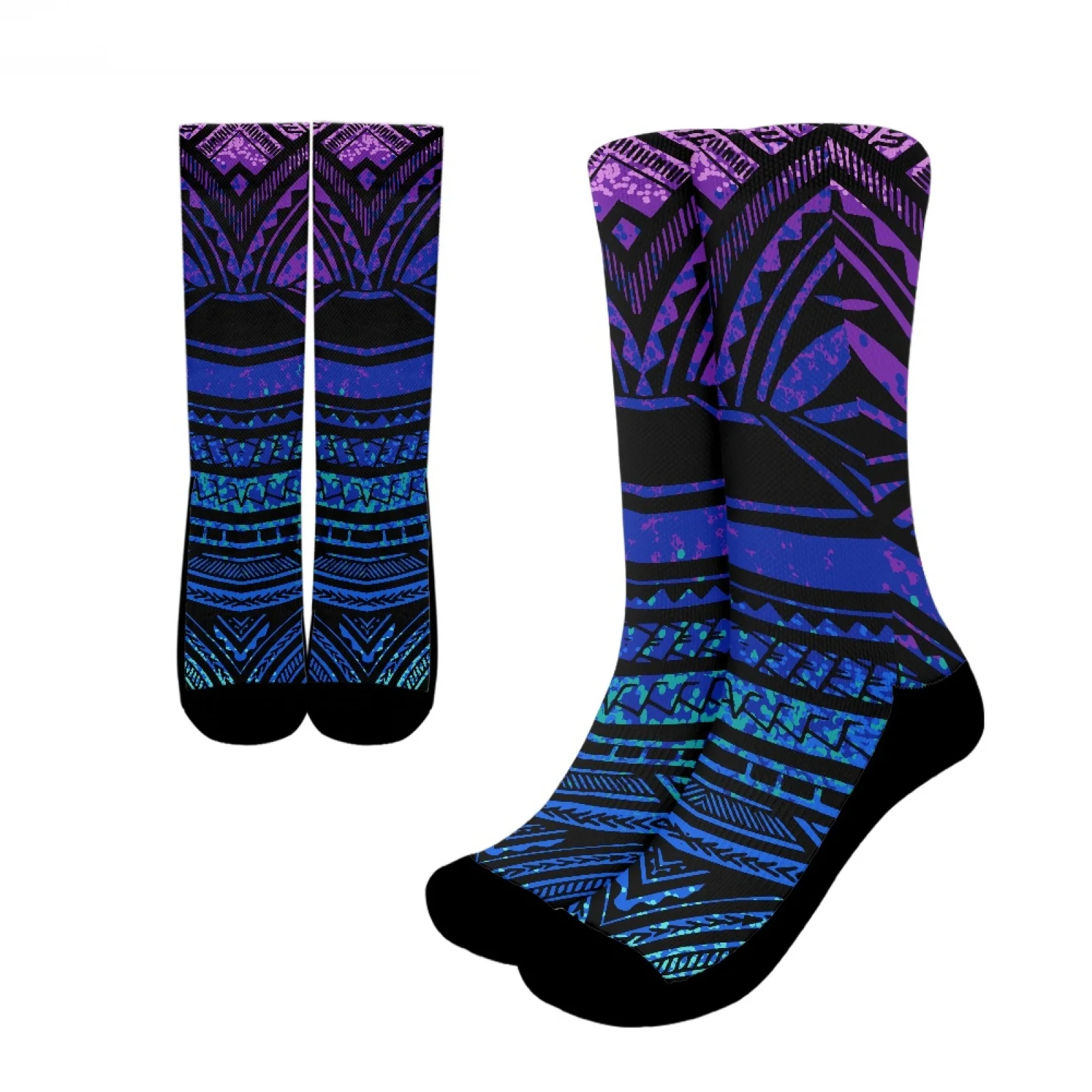 Polynesian Tribal Hawaiian Totem Tattoo Hawaii Prints High Resilience Soft Polyester Sports Socks Vintage Purple Long-Tube Socks
Polynesian Tribal Hawaiian Totem Tattoo Hawaii Prints High Resilience Soft Polyester Sports Socks Vintage Purple Long-Tube Socks