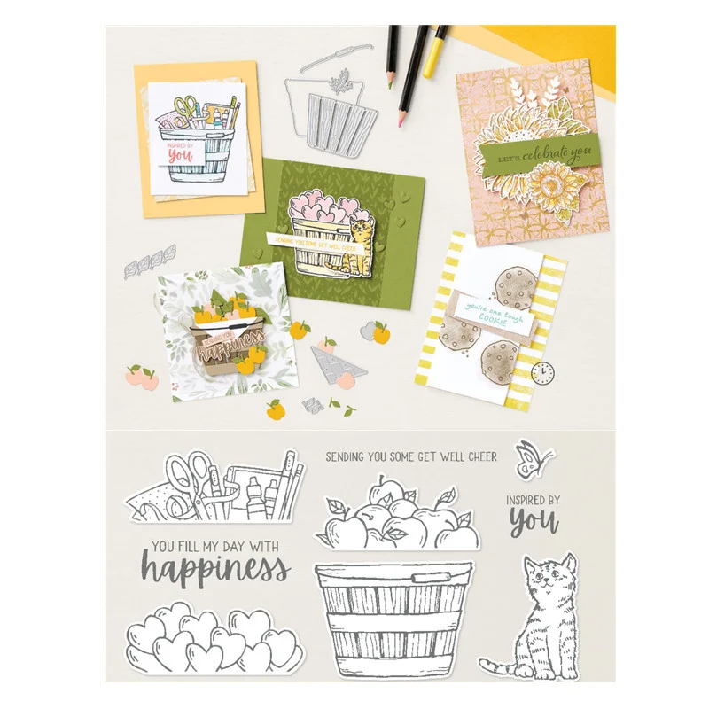 Butterfly Cat Metal Cutting Dies and Silicone Stamps Stencil DIY Scrapbooking Material Paper Cards Album Decorative Embossed New 
Butterfly Cat Metal Cutting Dies and Silicone Stamps Stencil DIY Scrapbooking Material Paper Cards Album Decorative Embossed New