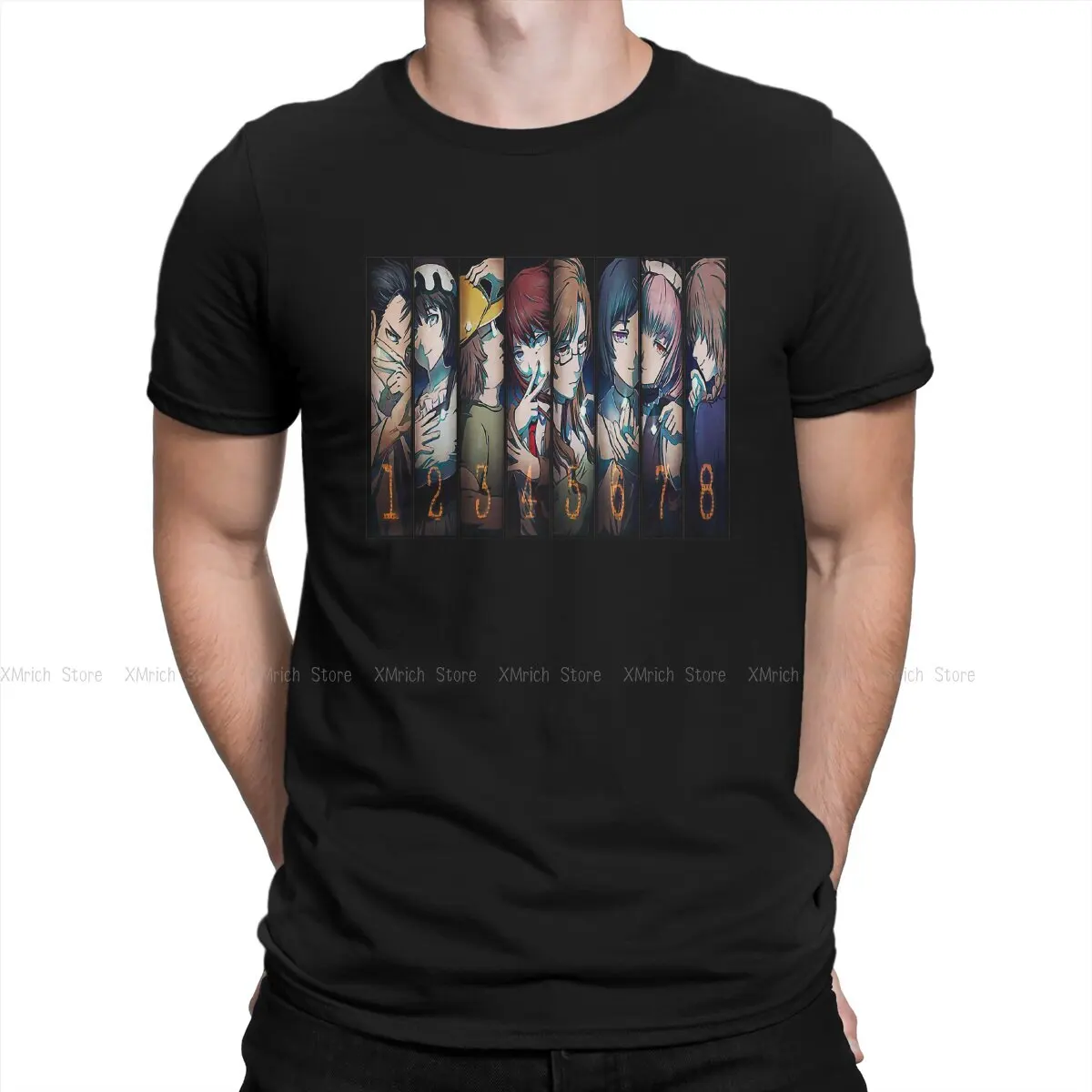 Team Men T Shirt Steins Gate Anime Leisure Tee Shirt Short Sleeve Round Collar T-Shirts Pure Cotton Summer Tops
Team Men T Shirt Steins Gate Anime Leisure Tee Shirt Short Sleeve Round Collar T-Shirts Pure Cotton Summer Tops