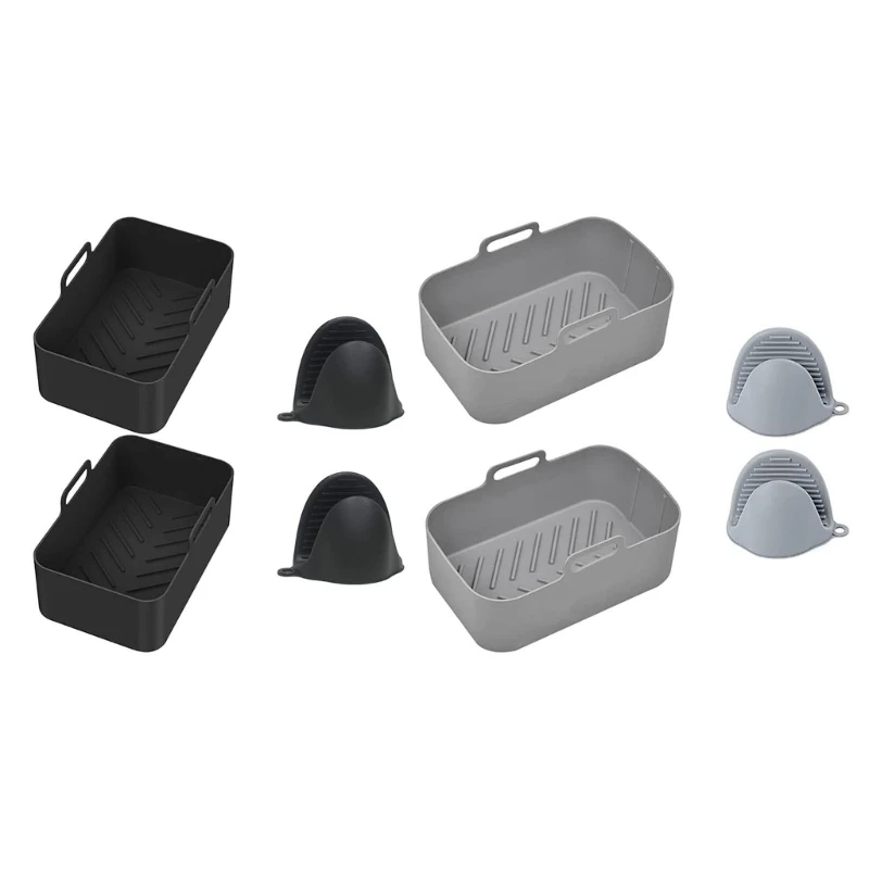 Rectangular Air Fryer Baskets Air Fryer Accessories Silicone Material for DZ201
Rectangular Air Fryer Baskets Air Fryer Accessories Silicone Material for DZ201