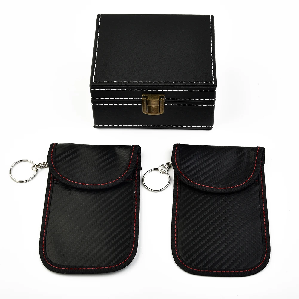 1pc Car Signal Blocker Box+ 2pcs Bag Car Key Fob RFID Security Anti Theft Fit For Faraday Keyless Privacy Protection
1pc Car Signal Blocker Box+ 2pcs Bag Car Key Fob RFID Security Anti Theft Fit For Faraday Keyless Privacy Protection