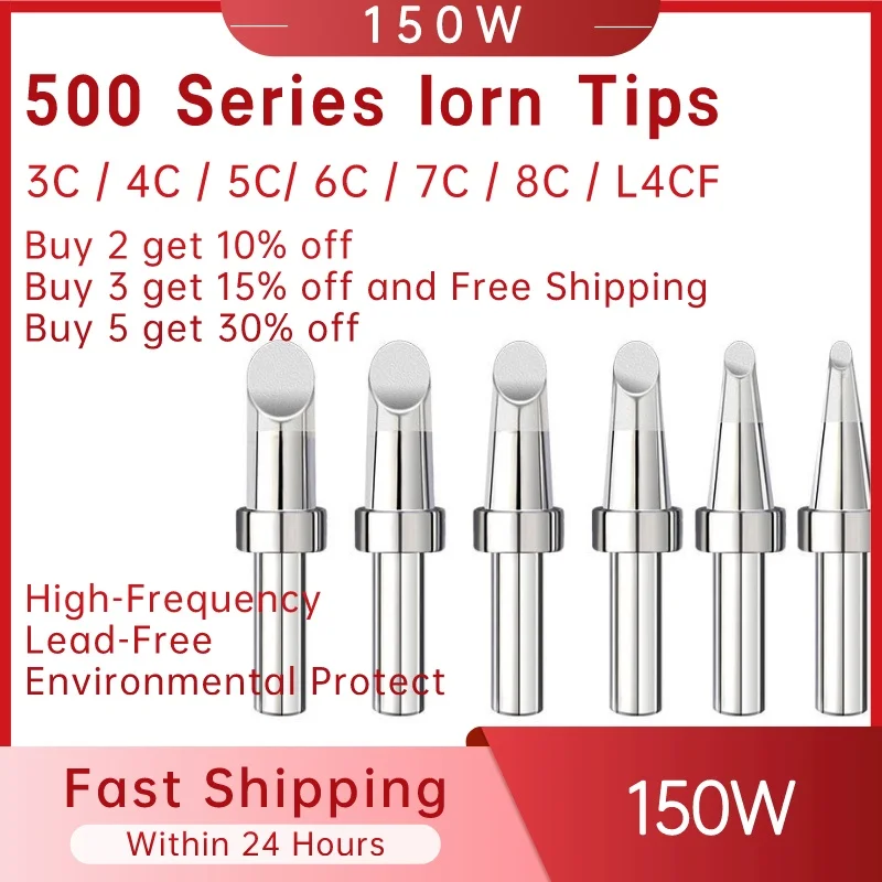 150W Soldering Iron Copper Tip 3C/4C/L4Cf High-Frequency Welding Head 500 Series Lead-Free 205H Station Internal Heat Accessory
150W Soldering Iron Copper Tip 3C/4C/L4Cf High-Frequency Welding Head 500 Series Lead-Free 205H Station Internal Heat Accessory