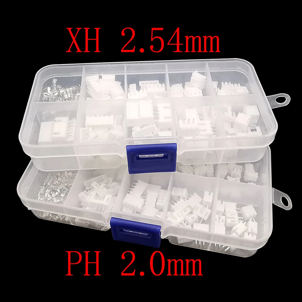 230Pcs/Box PH2.0/XH2.54 2P 3P 4P 5 Pin 2.0mm/2.54mm Pitch Male Female Terminal Kit / Housing / Pin Header JST Connector Adaptor
230Pcs/Box PH2.0/XH2.54 2P 3P 4P 5 Pin 2.0mm/2.54mm Pitch Male Female Terminal Kit / Housing / Pin Header JST Connector Adaptor