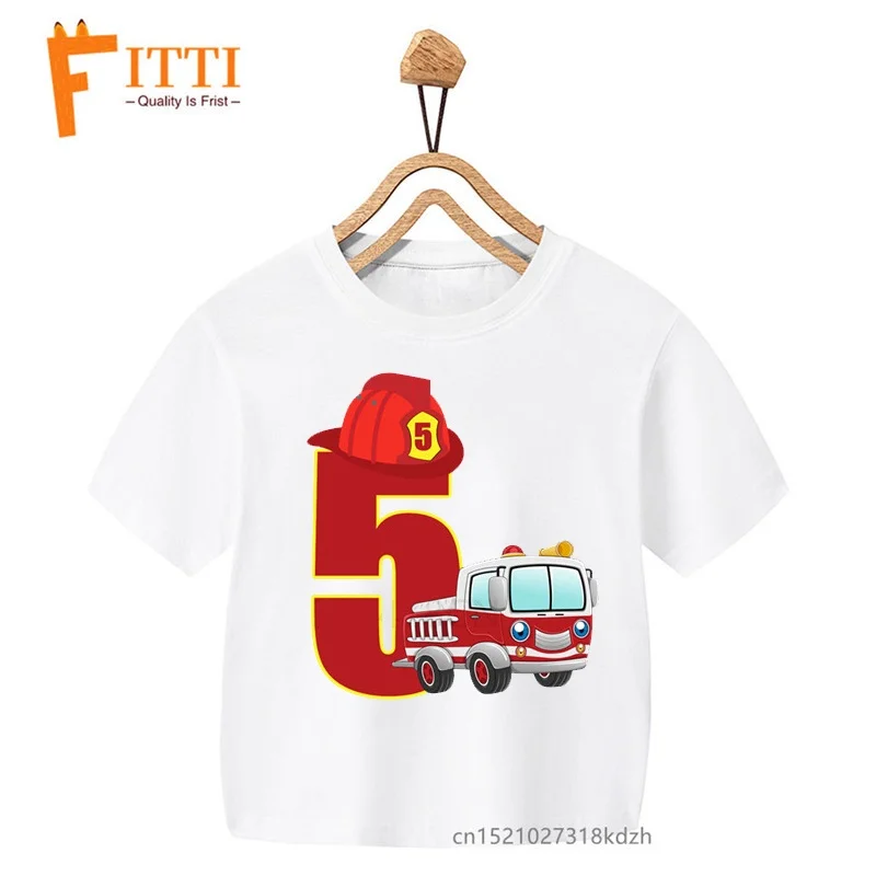 2022 Firefighter Car Number 3-10 Print Boy T-shirt Kids Tshirt Summer Top Funny Children's Clothes Birthday Gift T Shirt
2022 Firefighter Car Number 3-10 Print Boy T-shirt Kids Tshirt Summer Top Funny Children's Clothes Birthday Gift T Shirt