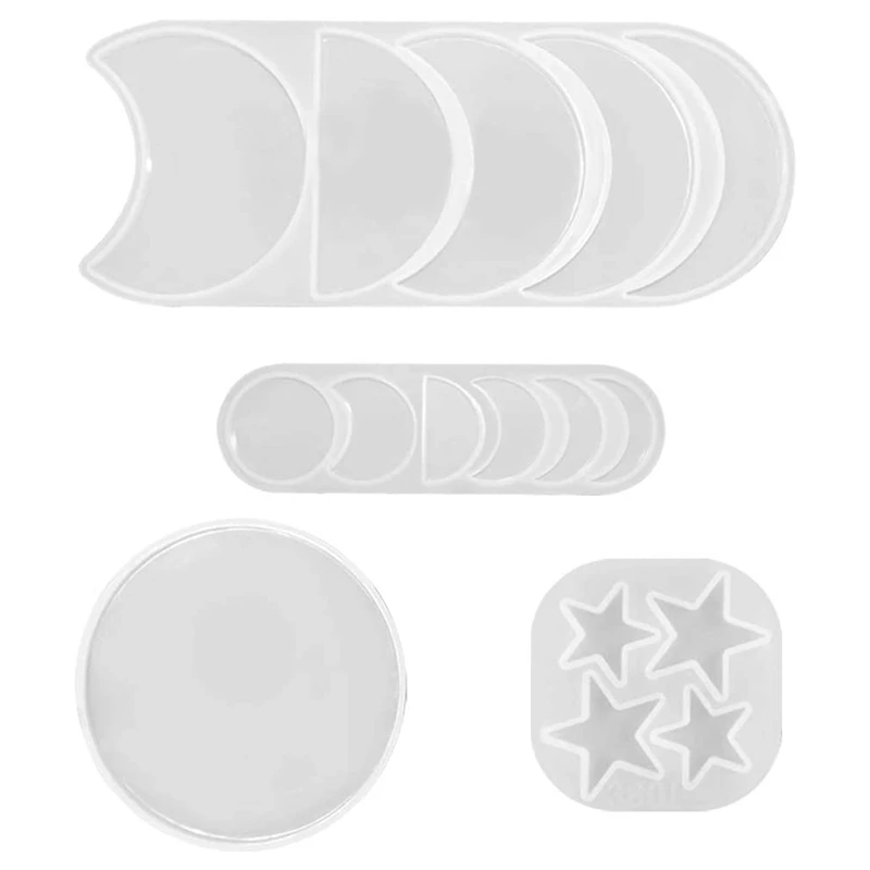 Moon Phase Star Resin Mold, Moon Young New Moon Full Moon Star Epoxy Moulds For DIY Art Casting Resin And Making
Moon Phase Star Resin Mold, Moon Young New Moon Full Moon Star Epoxy Moulds For DIY Art Casting Resin And Making
