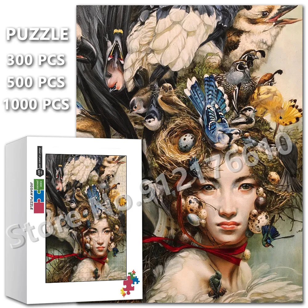 Fashion Artwork Girl Portrait Jigsaw Puzzle 300/500/1000 Pieces Flowering Beauty Fairy Print Puzzles Decompress Educational Toys
Fashion Artwork Girl Portrait Jigsaw Puzzle 300/500/1000 Pieces Flowering Beauty Fairy Print Puzzles Decompress Educational Toys