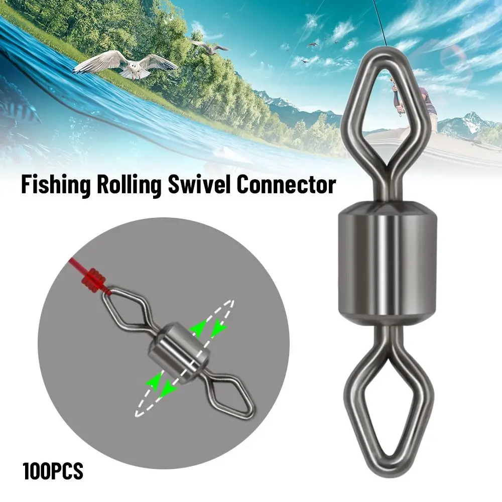High Quality Size 1# to 10# Stainless Steel Bearing Barrel Solid Ring Heavy Duty Ball Fishing Rolling Swivel Connector
High Quality Size 1# to 10# Stainless Steel Bearing Barrel Solid Ring Heavy Duty Ball Fishing Rolling Swivel Connector