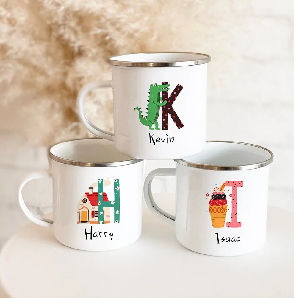 Personalized Enamel Mug Custom Animals and Letters with Name Mug for Birthday Party Favors for Kids Handle Mugs Children's Gifts
Personalized Enamel Mug Custom Animals and Letters with Name Mug for Birthday Party Favors for Kids Handle Mugs Children's Gifts
