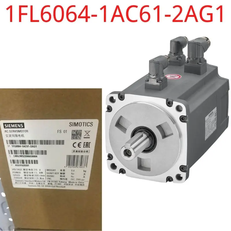 1FL6064-1AC61-2AG1 Brand New SIMOTICS S-1FL6-1FL6 Operating voltage 3AC 400 V Pn=1.5 kW; Nn=2000 rpm M0=8 Nm; MN=7.16 Nm
1FL6064-1AC61-2AG1 Brand New SIMOTICS S-1FL6-1FL6 Operating voltage 3AC 400 V Pn=1.5 kW; Nn=2000 rpm M0=8 Nm; MN=7.16 Nm