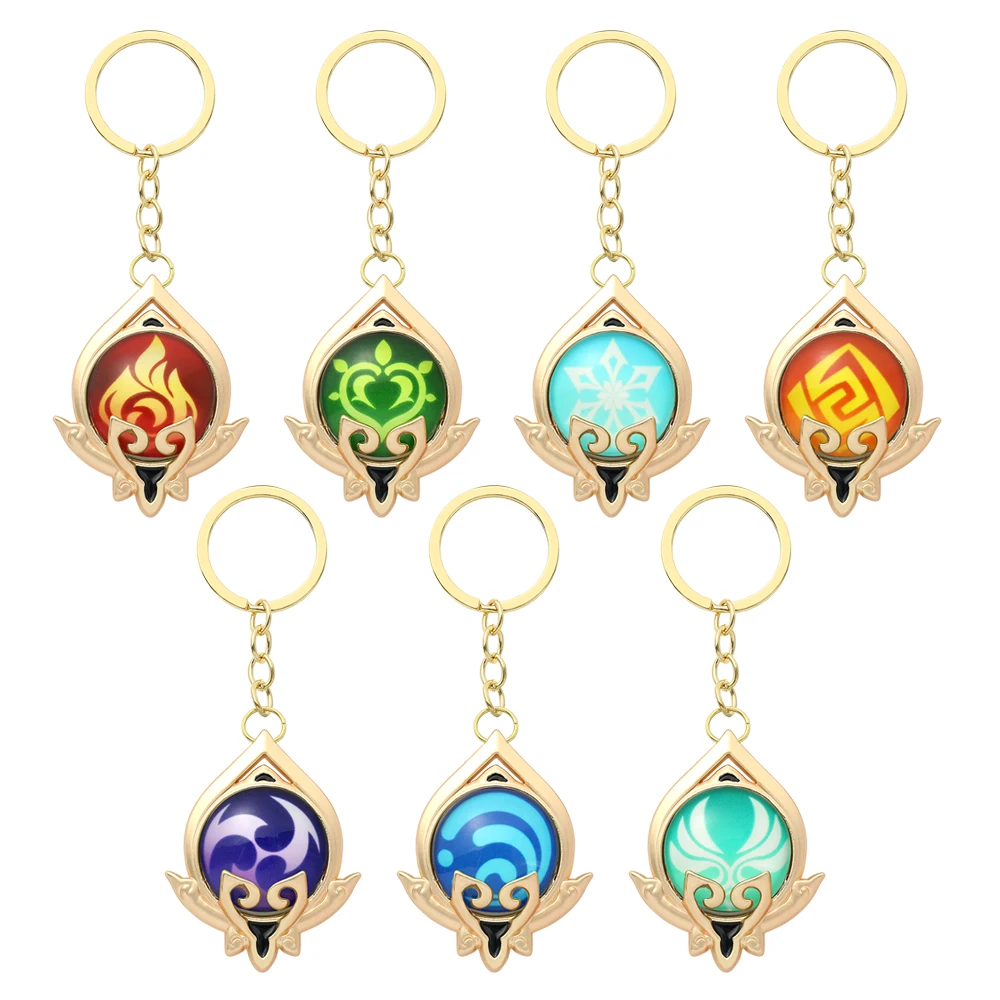 Game Genshin Impact Keychain Anime Props Element Luminous Pendant Keyring Car Backpack Decoration Accessories for Fans Gifts
Game Genshin Impact Keychain Anime Props Element Luminous Pendant Keyring Car Backpack Decoration Accessories for Fans Gifts