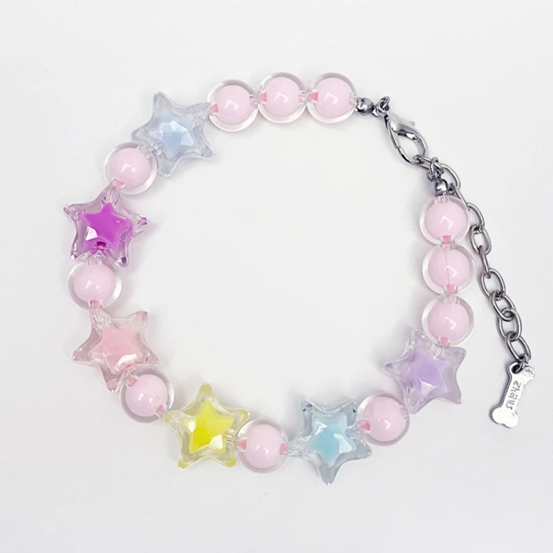 Pet Supplies Accessories Collar Pendant Five-pointed Star Fashion Contrast Color Cat Necklace Small and Medium-sized Dog Collar 
Pet Supplies Accessories Collar Pendant Five-pointed Star Fashion Contrast Color Cat Necklace Small and Medium-sized Dog Collar