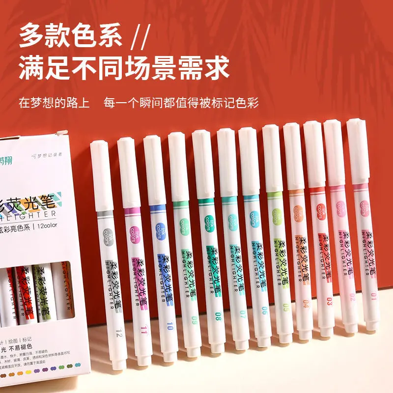 Color Highlighter Large Capacity Marking Pen Student's Key Point High Color Molandi Color Marking Pen Drawing Brush
Color Highlighter Large Capacity Marking Pen Student's Key Point High Color Molandi Color Marking Pen Drawing Brush