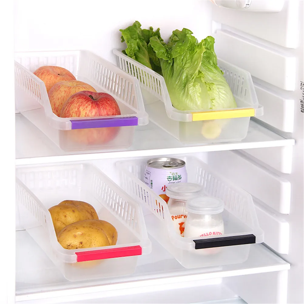 1pc Plastic Storage Collecting Box Kitchen Refrigerator Fruit Organiser Rack Food Storage Container Kitchen Storage color random
1pc Plastic Storage Collecting Box Kitchen Refrigerator Fruit Organiser Rack Food Storage Container Kitchen Storage color random