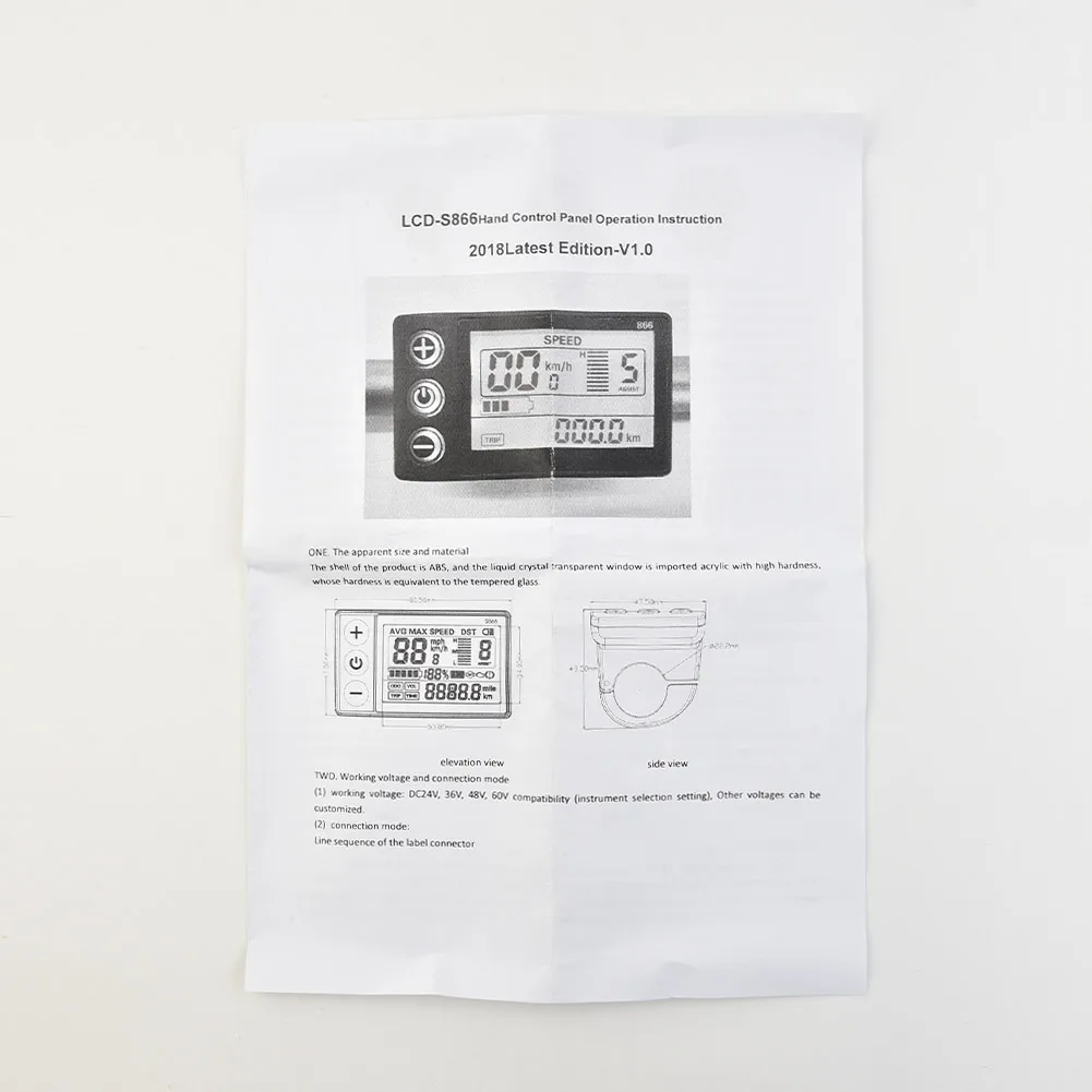 S866 Lcd Display Button Operation E-Bicycle E-Bike Electric Bike LCD MTB Replacement Scooter Sports Waterproof
S866 Lcd Display Button Operation E-Bicycle E-Bike Electric Bike LCD MTB Replacement Scooter Sports Waterproof