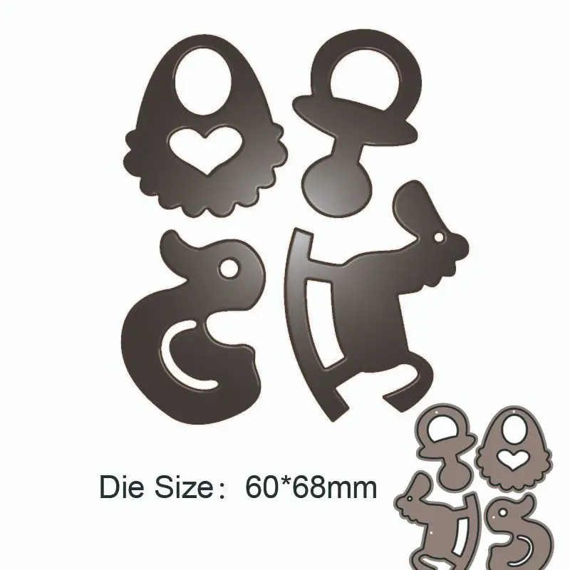 2023 NewChildren's toy pacifier metal cutting dies Scrapbook DIY decoration paper craft knife mould blade punch stencils dies
2023 NewChildren's toy pacifier metal cutting dies Scrapbook DIY decoration paper craft knife mould blade punch stencils dies