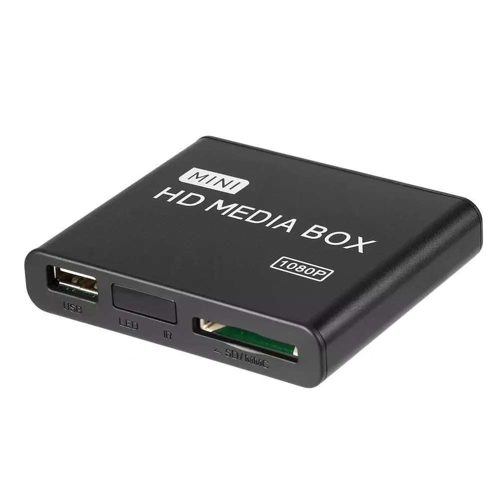 Mini Media Player 1080P Mini HDD Media Box TV box Video Multimedia Player Full HD With SD MMC Card Reader 100Mpbs AU EU Plug 
Mini Media Player 1080P Mini HDD Media Box TV box Video Multimedia Player Full HD With SD MMC Card Reader 100Mpbs AU EU Plug