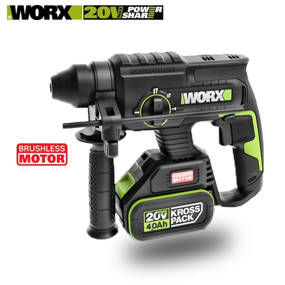 WORX WU386 Impact Energy 2J 4700bpm 1350rpm Light Electric Hammer Industrial Grade Pick Multi-Purpose Impact Drill
WORX WU386 Impact Energy 2J 4700bpm 1350rpm Light Electric Hammer Industrial Grade Pick Multi-Purpose Impact Drill