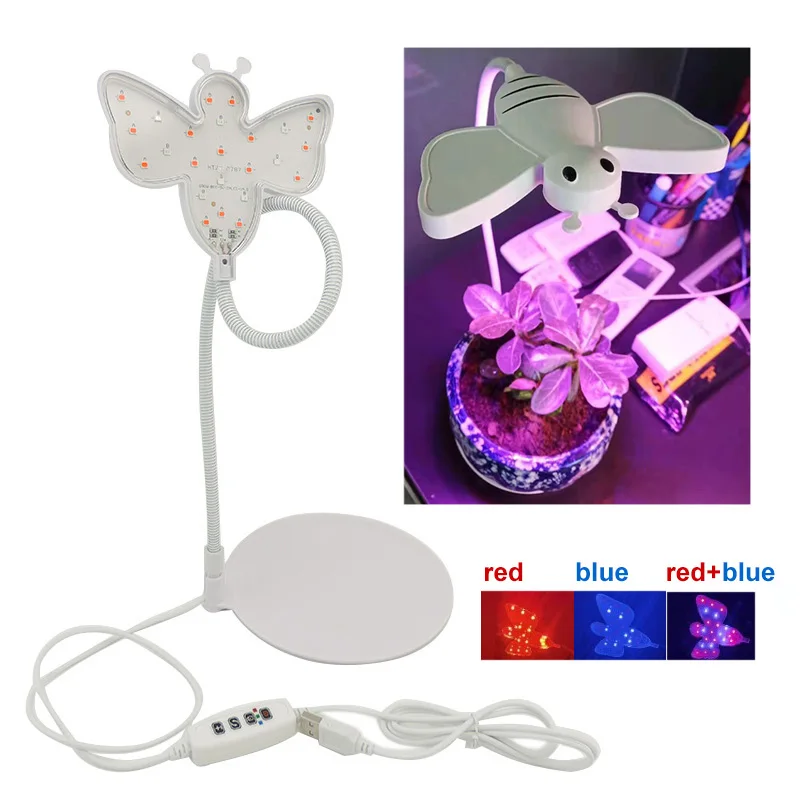 24LED Grow Light DC5V USB Timing Phytolamp with Holder For Plants Timer Full Spectrum Lamp For Home Flower Succulet B4
24LED Grow Light DC5V USB Timing Phytolamp with Holder For Plants Timer Full Spectrum Lamp For Home Flower Succulet B4