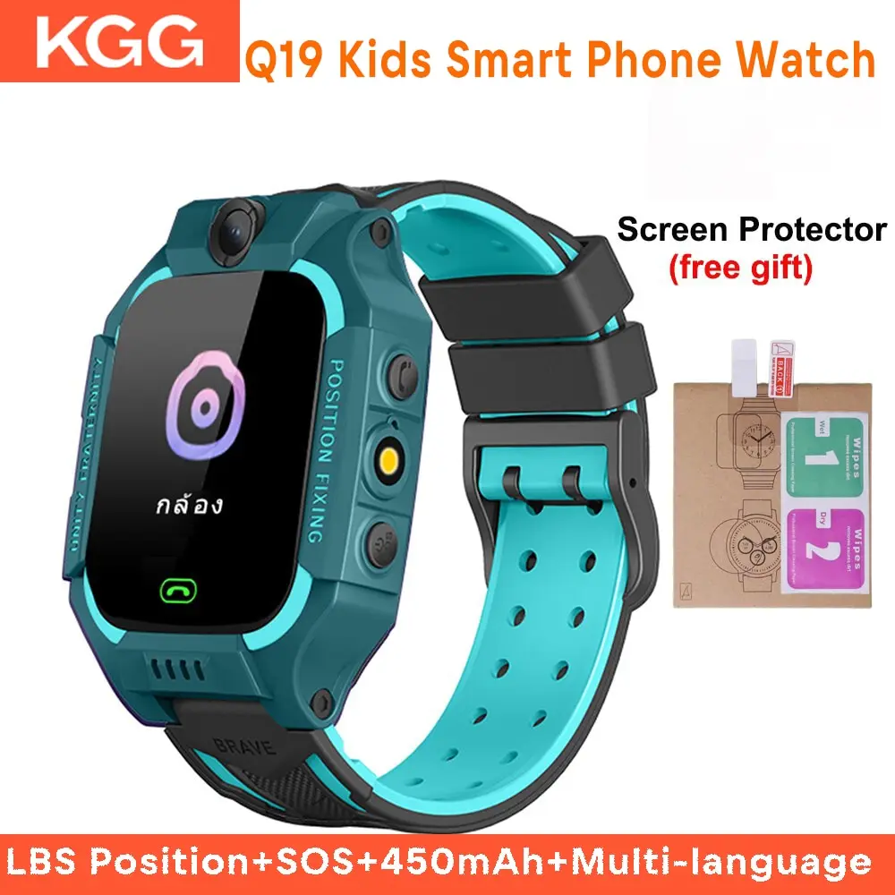 

New Q19 Kids Smart Watch LBS Position 2G Watch Camera SOS PK Q29 Q15 Q12 Baby Phone Children Smartwatch for Boys Girls Gifts