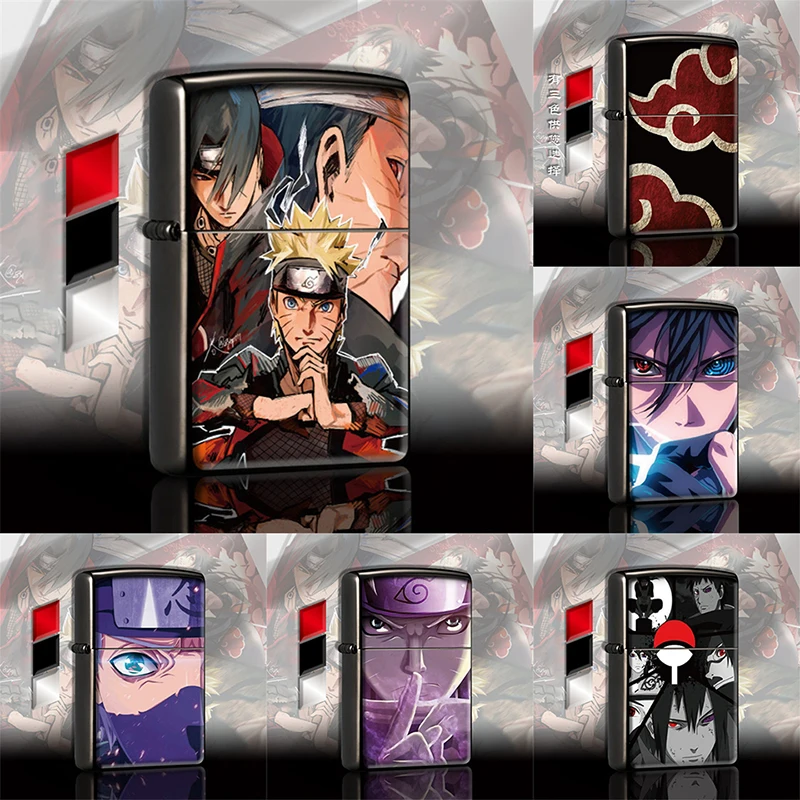 Anime Naruto Figure Print Windproof Cigarette Lighter Uzumaki Kakashi Uchiha Sasuke Refillable Smoking Accessories Boy Men Gifts 
Anime Naruto Figure Print Windproof Cigarette Lighter Uzumaki Kakashi Uchiha Sasuke Refillable Smoking Accessories Boy Men Gifts