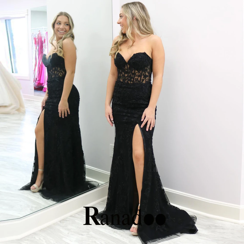 Appliques Illusion V Neck Formal Prom Evening Dress High Side Slit Mermaid Court Train Valentine's Day Party Gowns Made To Order
Appliques Illusion V Neck Formal Prom Evening Dress High Side Slit Mermaid Court Train Valentine's Day Party Gowns Made To Order