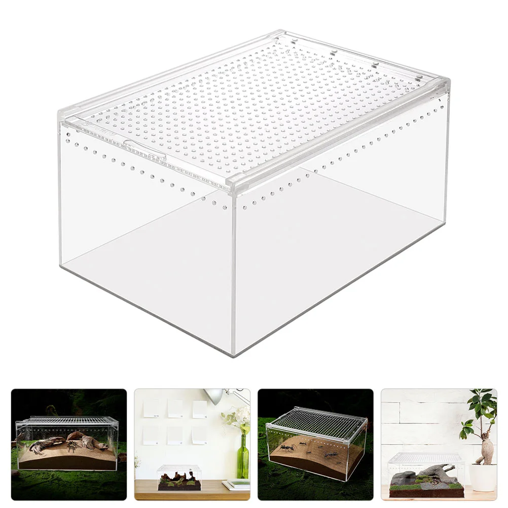 

Breeder Box Boxes Spider Reptile Habitat Snail Cage Bins Breeding Reptiles Feed Keeper Critter Mini Enclosures Incubators