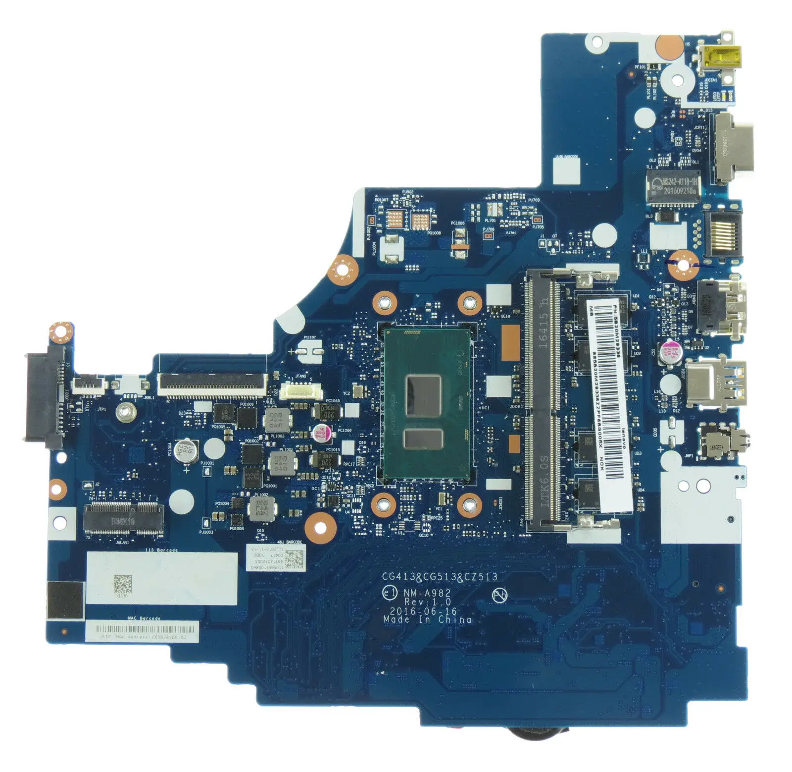 Для материнской платы Lenovo IdeaPad 310-14ikb nm-a982 4gb RAM is Uma 5b20m29336 |