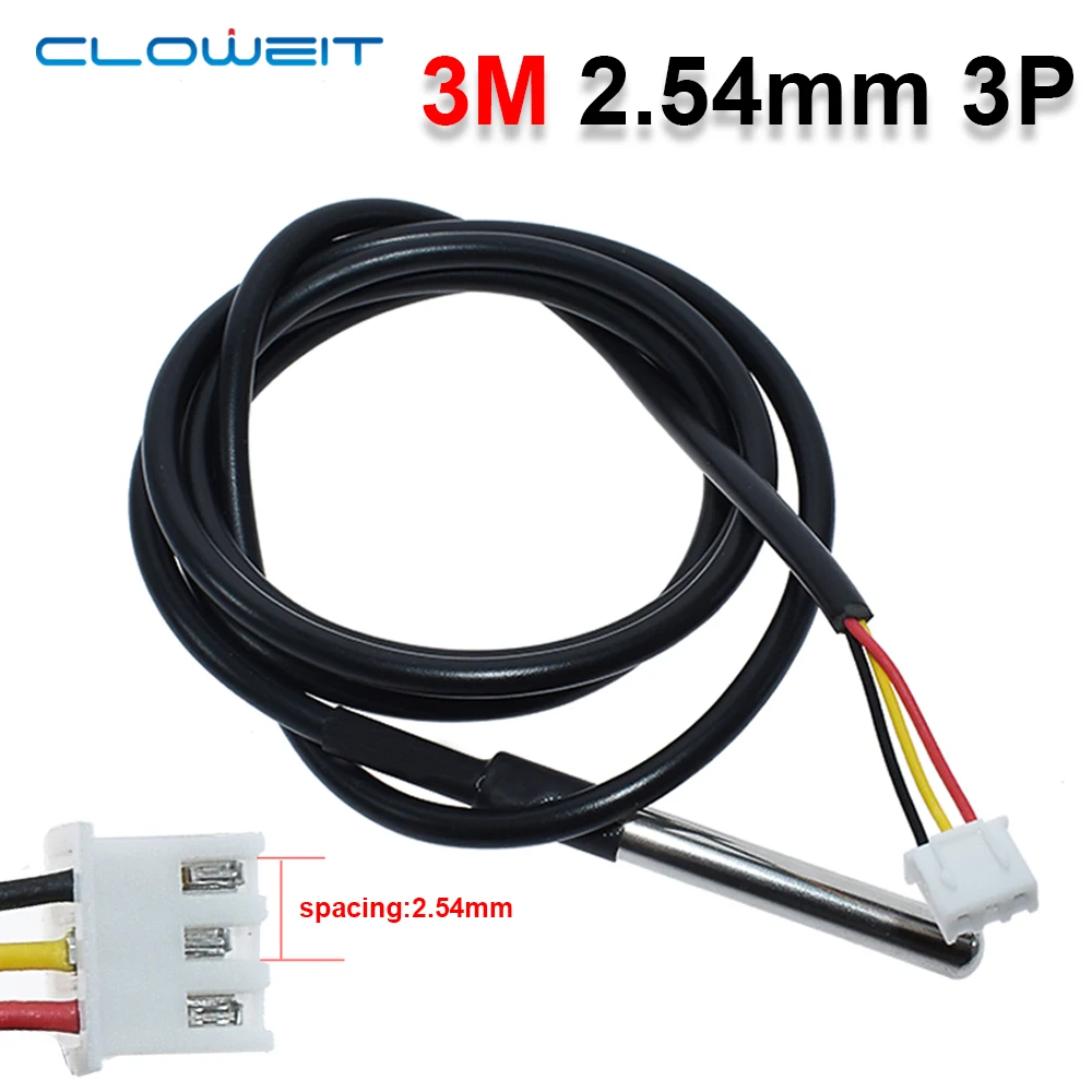 Термодатчик DS18B20 из нержавеющей стали Cloweit 1/2/3 м
Термодатчик DS18B20 из нержавеющей стали Cloweit 1/2/3 м