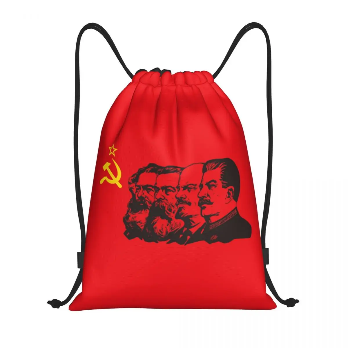 Communist Flag Marx Engels Lenin And Stalin Drawstring Bags for Shopping Yoga Backpacks CCCP USSR Communism Sports Gym Sackpack
Communist Flag Marx Engels Lenin And Stalin Drawstring Bags for Shopping Yoga Backpacks CCCP USSR Communism Sports Gym Sackpack