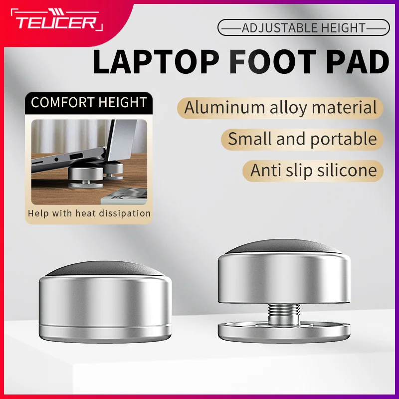 Mini Portable Teucer Laptop Aluminum Alloy Stands Adjustable Height Increased Bracket Foot Pads Cooling Vertical Notebook Holder
Mini Portable Teucer Laptop Aluminum Alloy Stands Adjustable Height Increased Bracket Foot Pads Cooling Vertical Notebook Holder