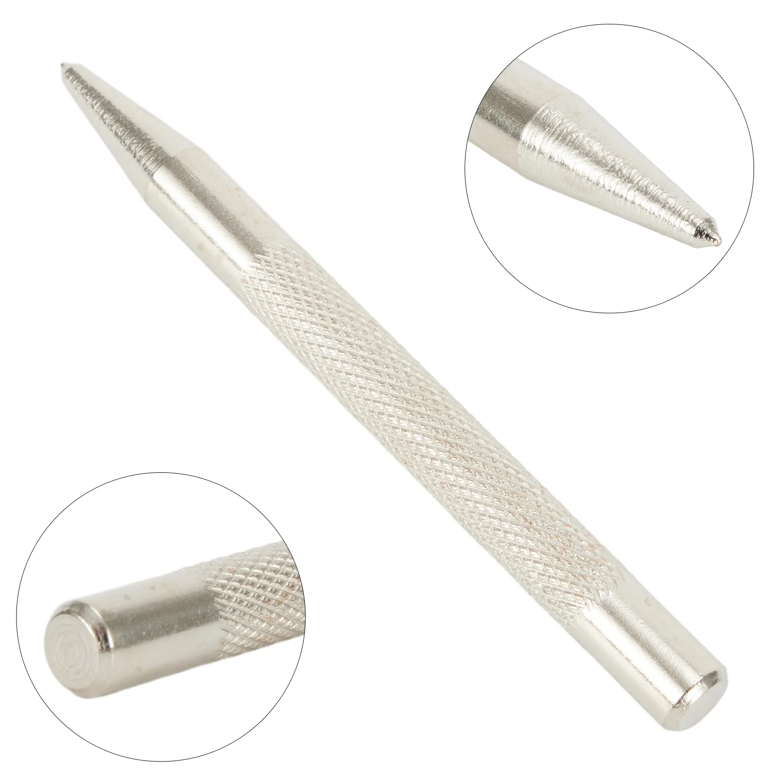 3.7 Inch Knurled Centre Punch Spot Dot Center Center Punches Carbon Steel Drilling Metal Hardened Tool Durable
3.7 Inch Knurled Centre Punch Spot Dot Center Center Punches Carbon Steel Drilling Metal Hardened Tool Durable