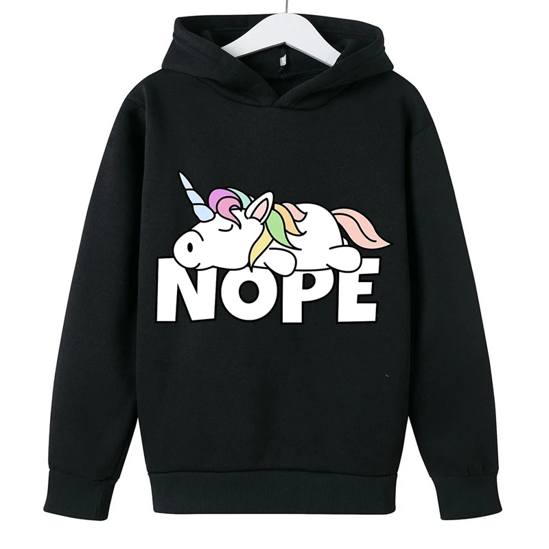 New Uniocrn Nope Hoodie Fashion Hoodies Baby Boy Girl Cool Unicorn Sweatshirt Kid Anime Clothes Children Harajuku Hooded Hoodies
New Uniocrn Nope Hoodie Fashion Hoodies Baby Boy Girl Cool Unicorn Sweatshirt Kid Anime Clothes Children Harajuku Hooded Hoodies