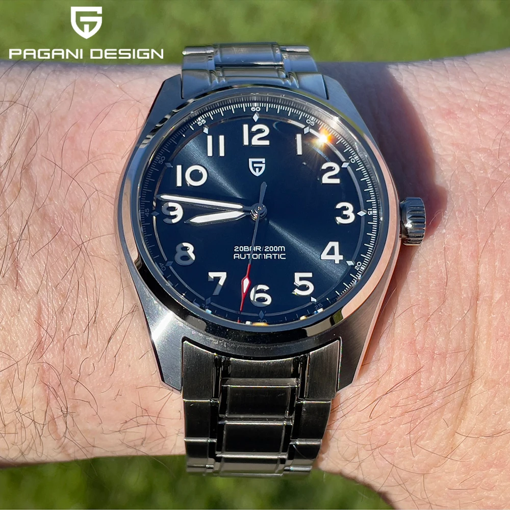 PAGANI Design NH35 New Men Automatic Mechanical Watches 38MM Luxury Business Sapphire 200M Waterproof AR Coating reloj hombre
PAGANI Design NH35 New Men Automatic Mechanical Watches 38MM Luxury Business Sapphire 200M Waterproof AR Coating reloj hombre