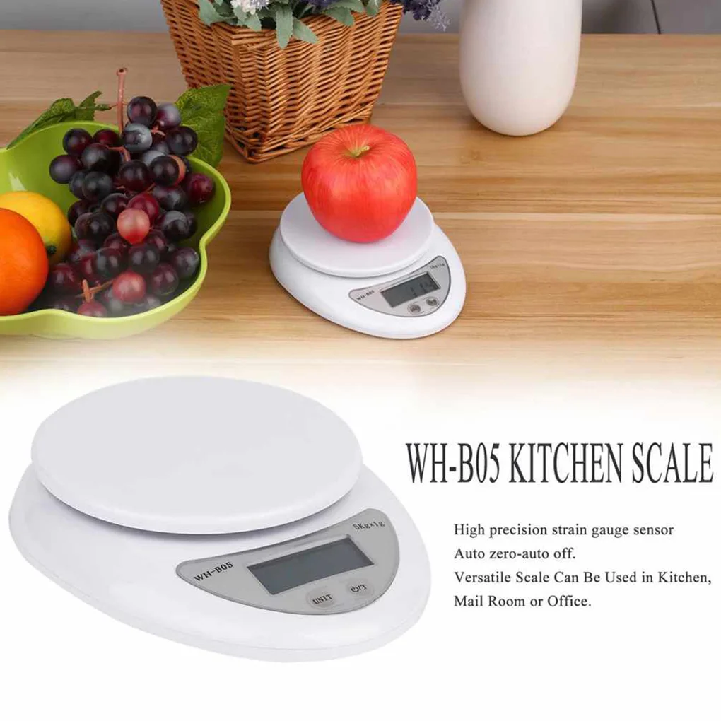 5kg/1g Kitchen Digital Scale Mini LED Screen Weighing Scale Home Cooking Baking High Precision Battery Powered Portable Scale
5kg/1g Kitchen Digital Scale Mini LED Screen Weighing Scale Home Cooking Baking High Precision Battery Powered Portable Scale