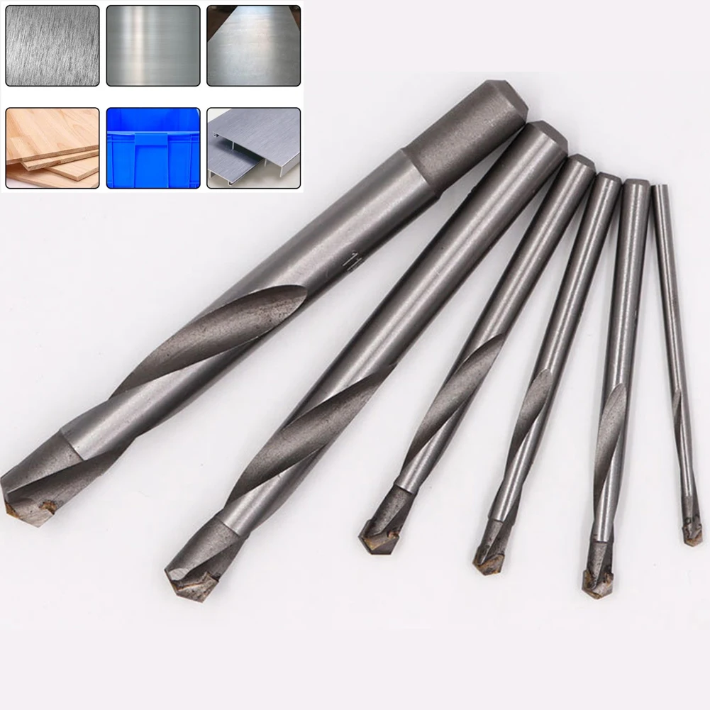 

Cemented Carbide Drill Bit 1Pc Power Drills Stainless Tool Carbide Alloy For Stainless Steel Copper Wood Plastic Shank Masonry