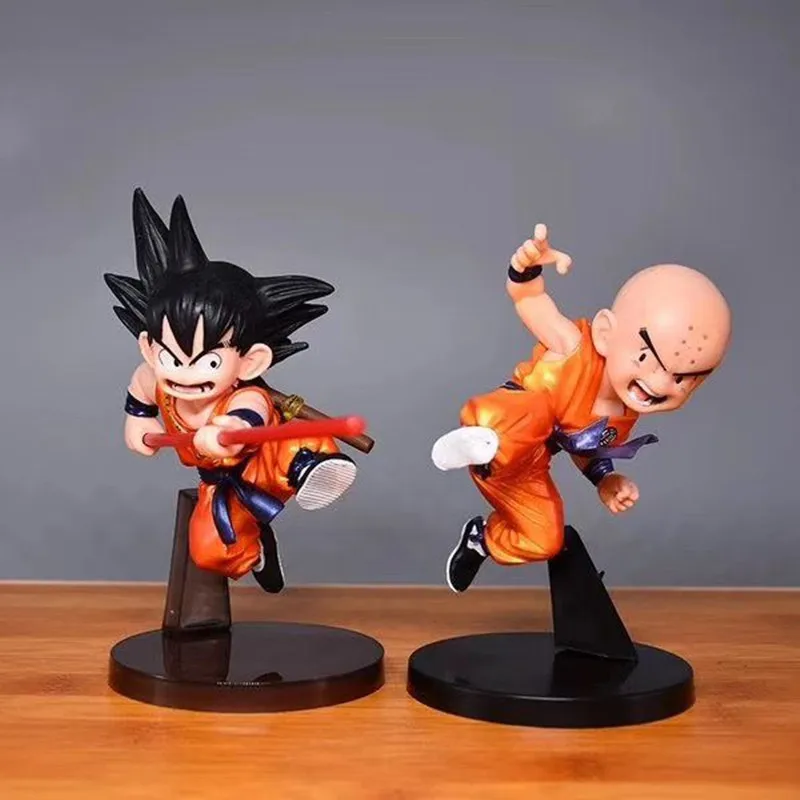 2 models dragon ball z dbz anime son goku kuririn childhood jamp with stick action figure pvc model toy doll gift for children
2 models dragon ball z dbz anime son goku kuririn childhood jamp with stick action figure pvc model toy doll gift for children