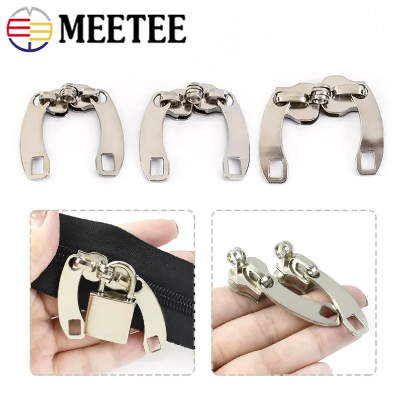 5/10Pairs Metal Zipper Puller Slider Double Zip Head for Nylon Zippers Tape Decorative Bag Luggage Clothes DIY Sewing Accessory
5/10Pairs Metal Zipper Puller Slider Double Zip Head for Nylon Zippers Tape Decorative Bag Luggage Clothes DIY Sewing Accessory