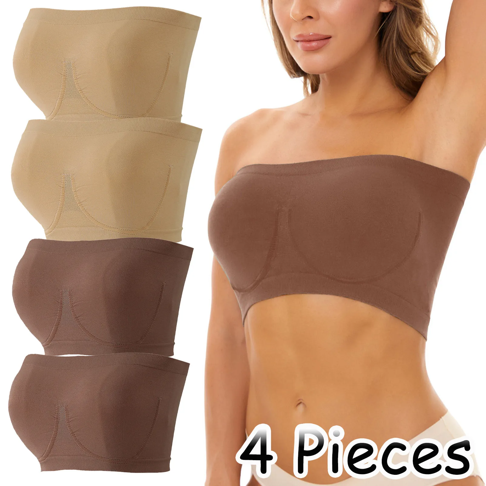 Топ-труба из коровьей кожи Женский, спортивный бюстгальтер большого размера без бретелек, топ-бандо с мягкими чашечками, эластичный Топ-тру... 
Топ-труба из коровьей кожи Женский, спортивный бюстгальтер большого размера без бретелек, топ-бандо с мягкими чашечками, эластичный Топ-тру...