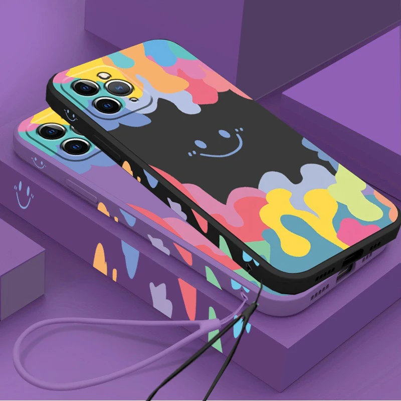 Colorful Rainbow Smiley Soft Silicone Phone Case For iPhone 12 11 Pro Max X XR XS Max 8 6 7 Plus SE 2020 Lens Protection Cover
Colorful Rainbow Smiley Soft Silicone Phone Case For iPhone 12 11 Pro Max X XR XS Max 8 6 7 Plus SE 2020 Lens Protection Cover