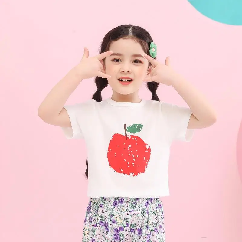 2022 New Summer Cotton T Shirt Children's Clothing Fruit And Vegetable Cartoon Pattern Short-Sleeved Baby Simple Shirt T-Shirts
2022 New Summer Cotton T Shirt Children's Clothing Fruit And Vegetable Cartoon Pattern Short-Sleeved Baby Simple Shirt T-Shirts