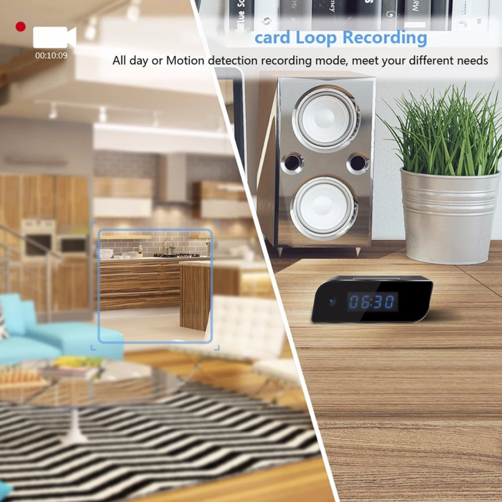 1080P HD WiFi камера часы датчик движения перезаряжаемая камера безопасности с дистанционным управлением 90 градусов смарт-видеокамера будильни...
1080P HD WiFi камера часы датчик движения перезаряжаемая камера безопасности с дистанционным управлением 90 градусов смарт-видеокамера будильни...