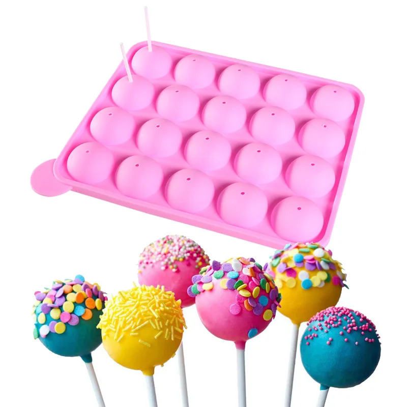 Round Spherical Holes Maker Chocolate Lollipop Cake Stick Silicone 20 Lollipopcookie Baking Pop Candy Mold Tray Mold Mould
Round Spherical Holes Maker Chocolate Lollipop Cake Stick Silicone 20 Lollipopcookie Baking Pop Candy Mold Tray Mold Mould