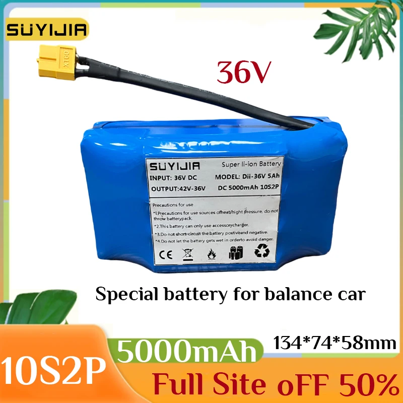 Balance Car 36V 10S2P 5000mah Battery Pack for Scooter Two Wheeler Car Hoverboard Trolley Wheelbarrow Battery with BMS Board
Balance Car 36V 10S2P 5000mah Battery Pack for Scooter Two Wheeler Car Hoverboard Trolley Wheelbarrow Battery with BMS Board