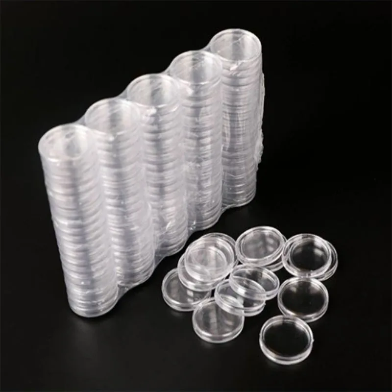 100pc/Set 45mm Clear Round Plastic Coin Protector Container Money Storage Box Money Pence Holder Case Collectibles Gifts
100pc/Set 45mm Clear Round Plastic Coin Protector Container Money Storage Box Money Pence Holder Case Collectibles Gifts