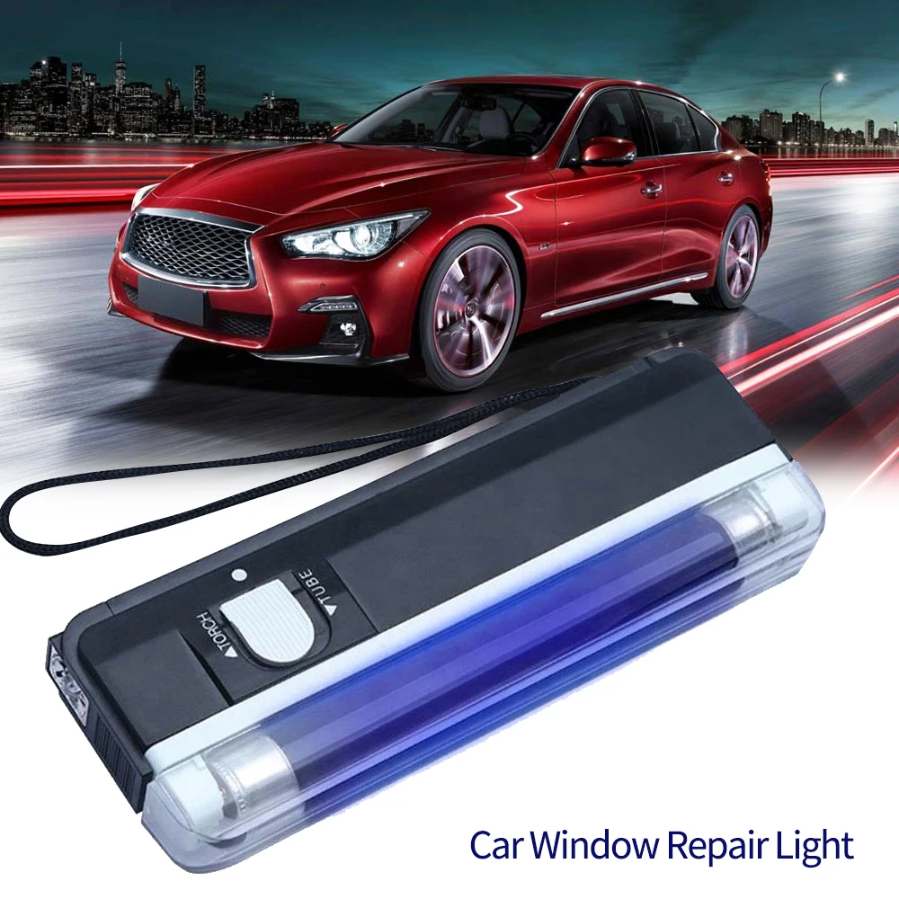 Auto Glass UV Cure Light Car Window Resin UV Lamp Automotive Glass Repair Tools Lighting Windshield Ultraviolet Detector
Auto Glass UV Cure Light Car Window Resin UV Lamp Automotive Glass Repair Tools Lighting Windshield Ultraviolet Detector
