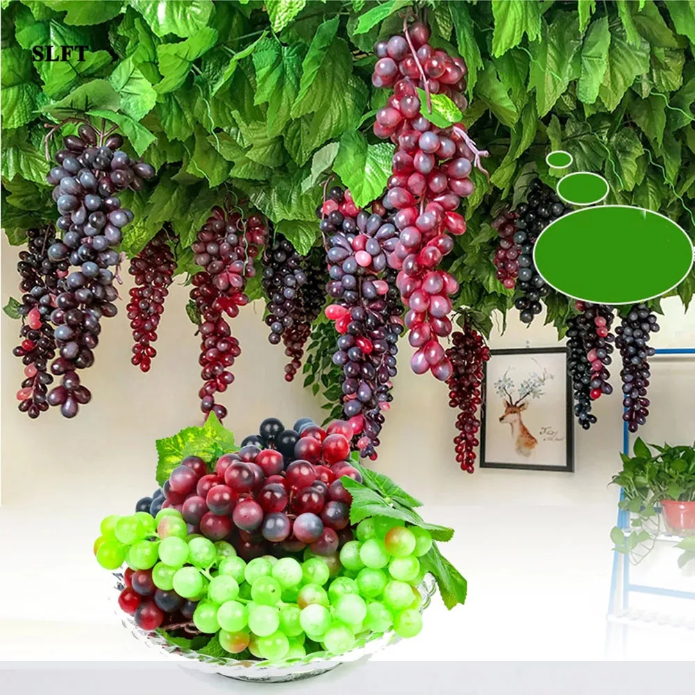 Hanging Artificial Grapes DIY Fruits Decors Plastic Fake Fruit For Home Garden-Decoration Christmas Wedding Party Supplies
Hanging Artificial Grapes DIY Fruits Decors Plastic Fake Fruit For Home Garden-Decoration Christmas Wedding Party Supplies