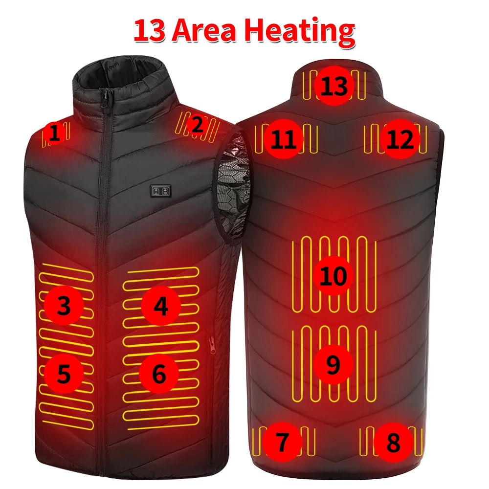 13 Area Usb Heated Jacket Men Heated Vest for Women Heating Vest Tactical Heated Down Jacket Heated Bodywarmer Usb Heater Veste
13 Area Usb Heated Jacket Men Heated Vest for Women Heating Vest Tactical Heated Down Jacket Heated Bodywarmer Usb Heater Veste